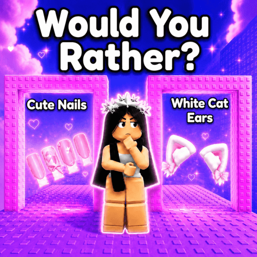 Would You Rather: Cute Outfit Tower💅 Roblox game thumbnail