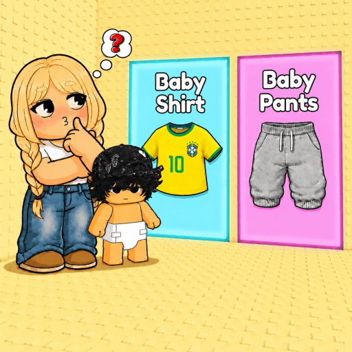 Would You Rather: Baby Outfit Tower 👶 Roblox game thumbnail
