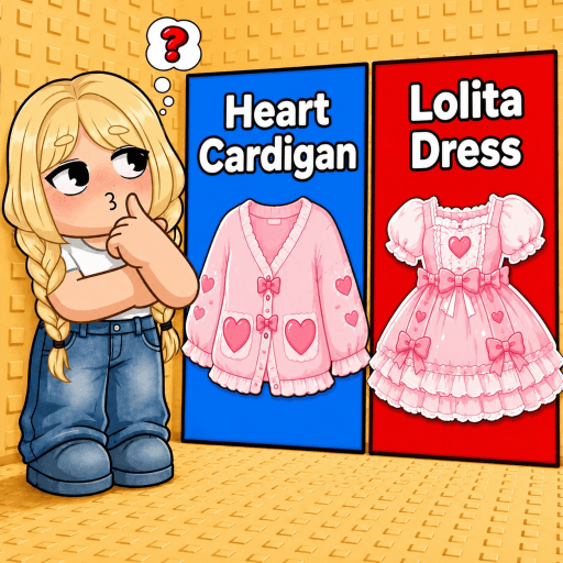Would You Rather: Kawaii Fashion Tower 🎀 Roblox gameplay screenshot