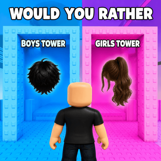 Would You Rather: Cool Outfit Tower Roblox game stats
