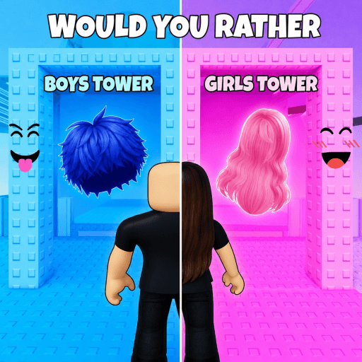 Would You Rather: Boys VS Girls Fashion Tower!  Roblox gameplay screenshot