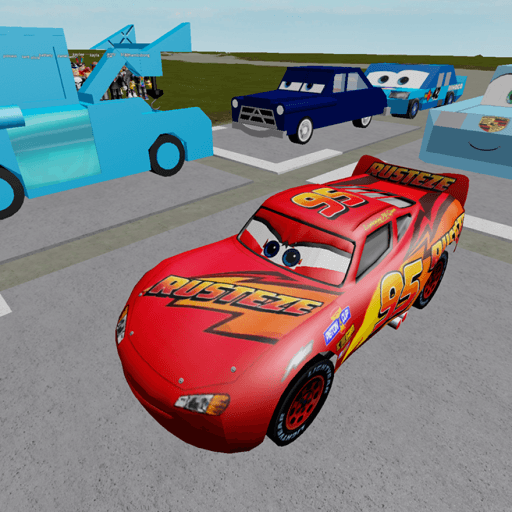 Lightning Mcqueen And Friends Race Roblox game thumbnail