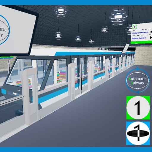 Automatic Subway - Line 1 and EST 1 Roblox game thumbnail