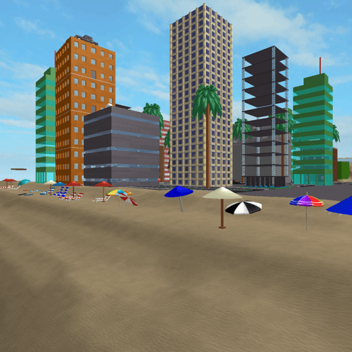 Earthquake and tsunami! (Beach added) Roblox game thumbnail