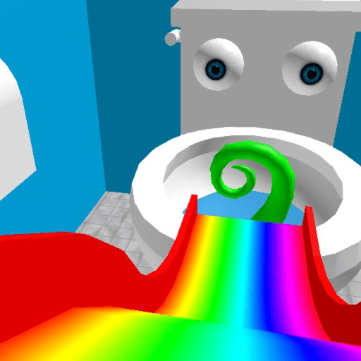 🌈Rainbow Slide Parkour Obby Oby Obey Roblox game thumbnail
