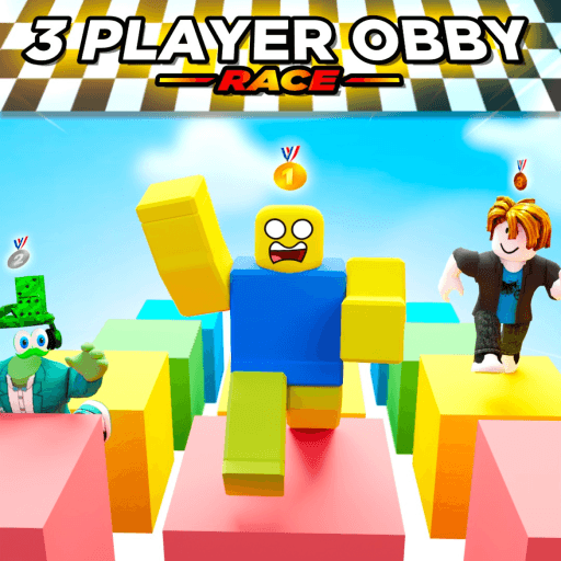 3 Player Obby Race! 🏁 Roblox gameplay screenshot