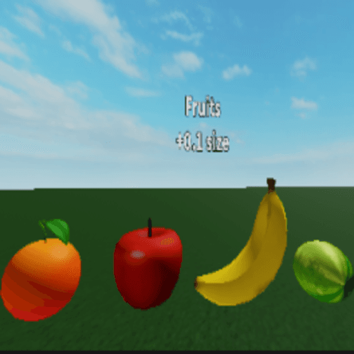 Eat fruits and become fat simulator Roblox gameplay screenshot