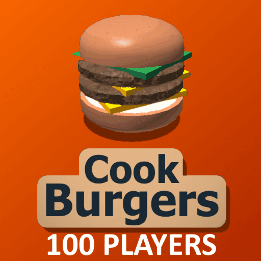 Cook Burgers, but with 100 players Roblox game thumbnail