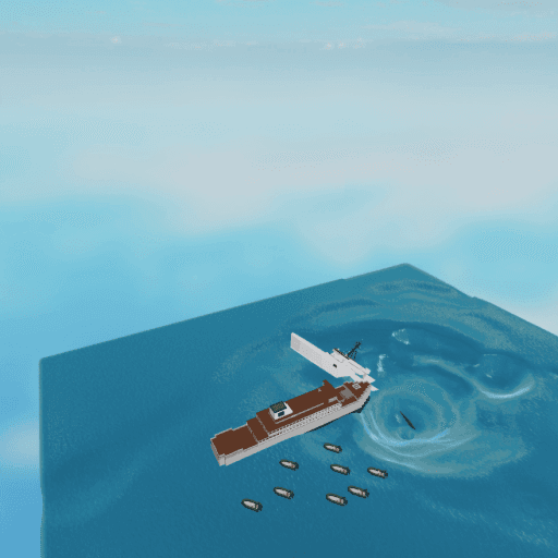 Sinking Ship In Whirl Pool Roblox game stats