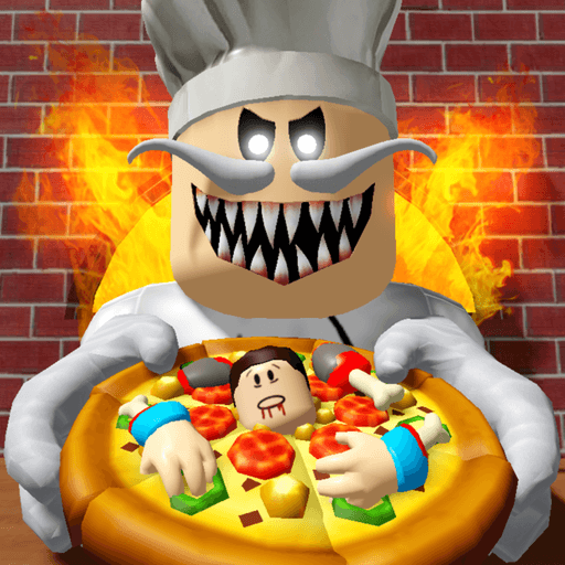 Escape Papa Pizza's Pizzeria! (SCARY OBBY) Roblox game thumbnail