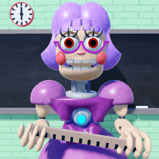 Escape Miss Ani-Tron's Detention! (SCARY OBBY) Roblox game thumbnail