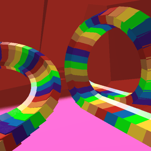 Ride Down A Rainbow Slide! Roblox game thumbnail