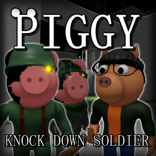 Piggy: Knock Down Soldiers Simulator Roblox game thumbnail