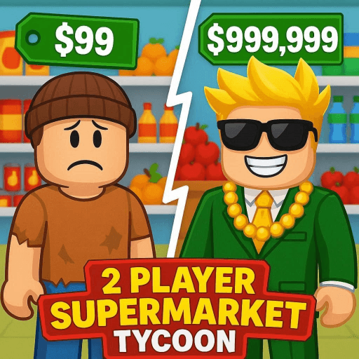 2 Player Supermarket Tycoon Roblox gameplay screenshot
