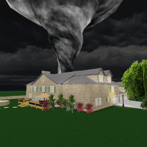 Survive Tornado in a Mansion Roblox game thumbnail