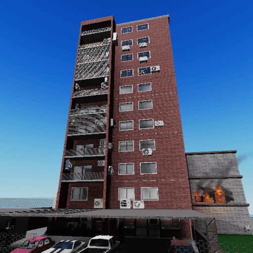 Air conditioner on apartment Roblox gameplay screenshot