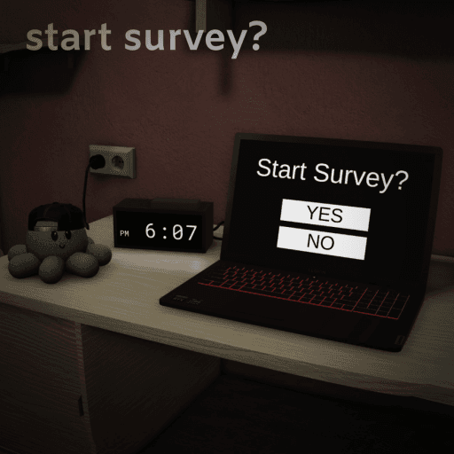 Start Survey? Roblox game stats