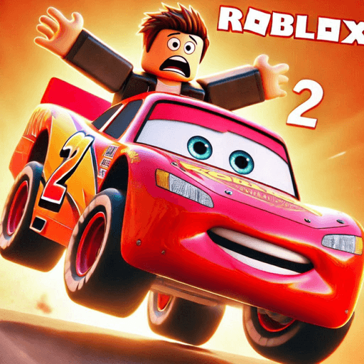 Lightning Mcqueen Ramp Jump 2 Roblox gameplay screenshot