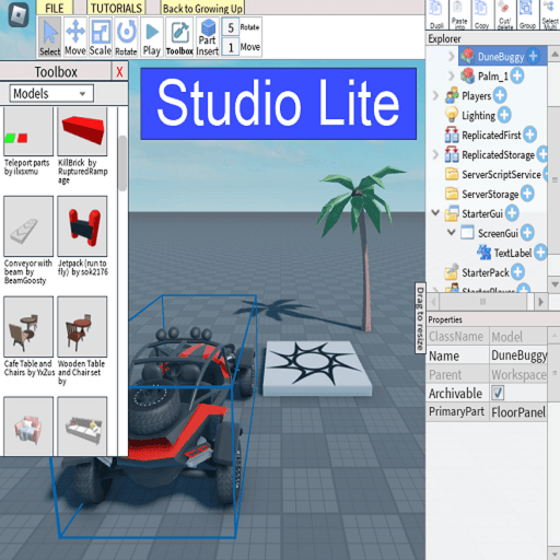 Studio Lite Roblox game thumbnail