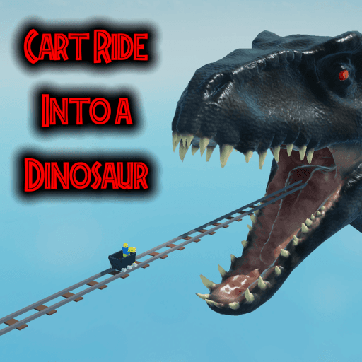 Cart Ride Into A Dinosaur! 🦖  Roblox game stats