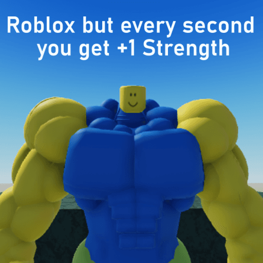 4x💪 Roblox but every second you get +1 Strength Roblox gameplay screenshot