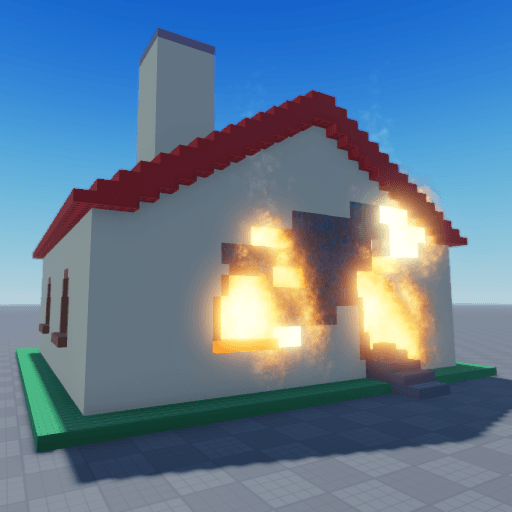 burn down your house Roblox game thumbnail