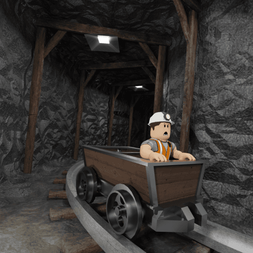 Cart Ride Mine Adventures  Roblox gameplay screenshot