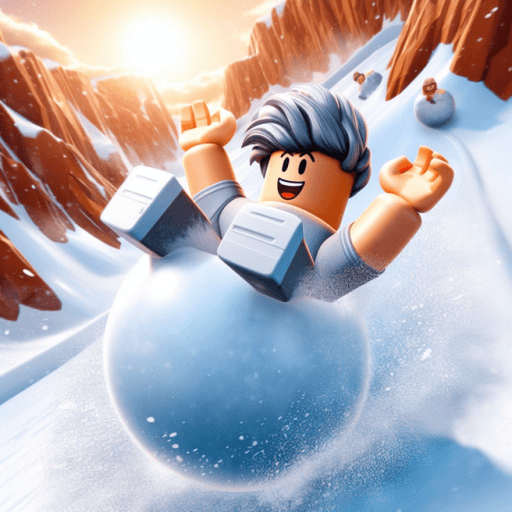 Grow Snowball Race Roblox gameplay screenshot