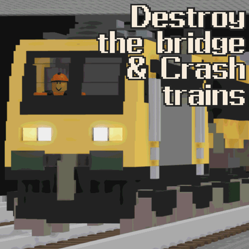 Destroy the bridge & Crash trains Roblox gameplay screenshot