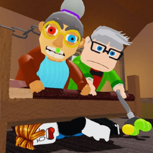TEAM GRANDMA ESCAPE!👵🏻 (TEAMWORK OBBY) Roblox game thumbnail
