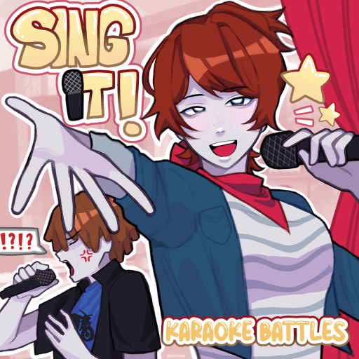 [🎵 1300+ SONGS!] Sing It! Karaoke Battles [VC🎤] Roblox game thumbnail