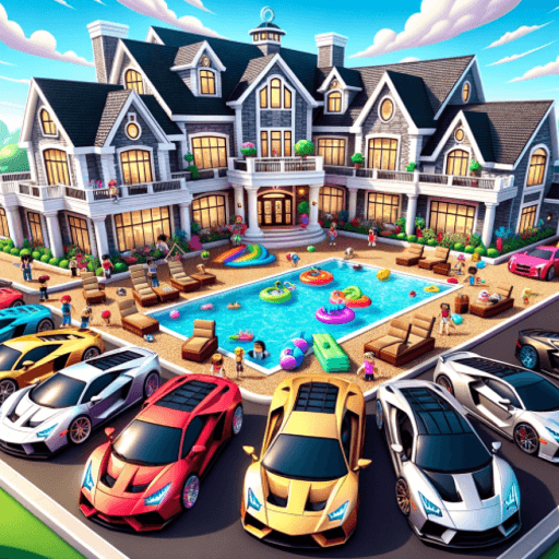Tropical Mansion Tycoon 🏡 Roblox gameplay screenshot