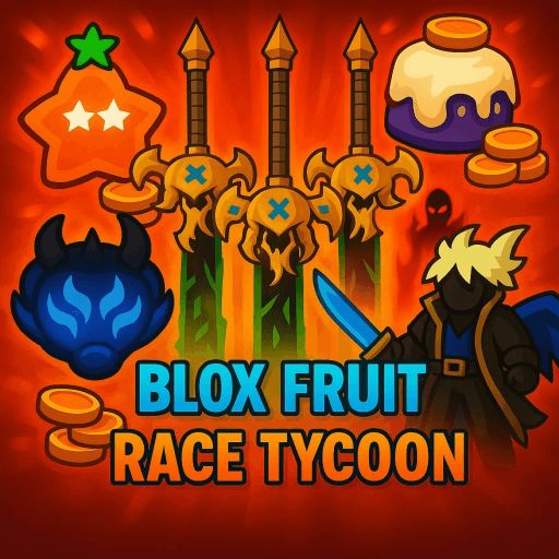 [X2 MONEY BUFF] Blox Fruit Race Tycoon Roblox game thumbnail