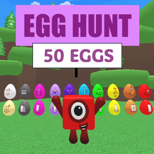 Numberblock EGG HUNT 2024 [UPDATED] 50 EGGS Roblox gameplay screenshot