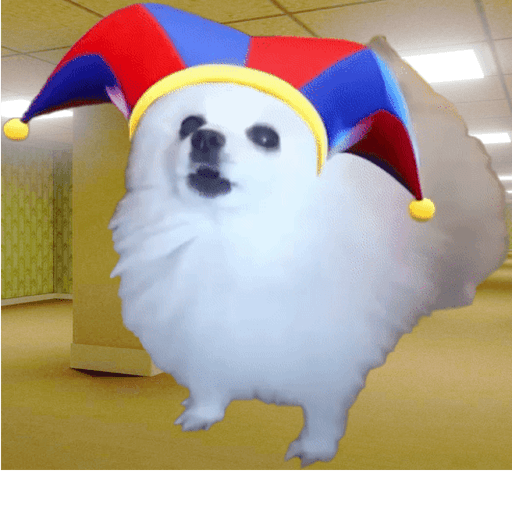 Amazing Circus Dog Meme Backrooms Roblox game thumbnail