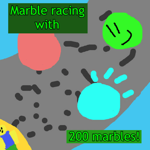 Marble Racing with 200 Marbles! Roblox game stats