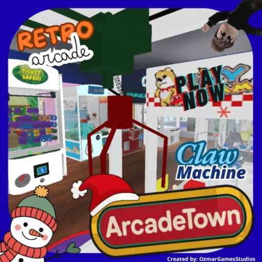 [🕹️] ARCADETOWN! Claw Machines "DONATION BOARD" Roblox game stats