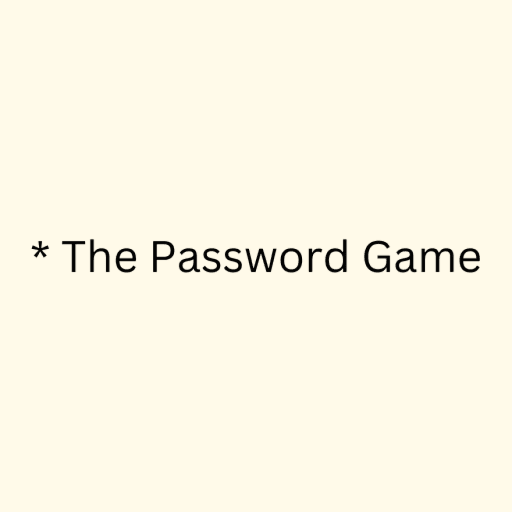 🔑 The Password Game Roblox game thumbnail