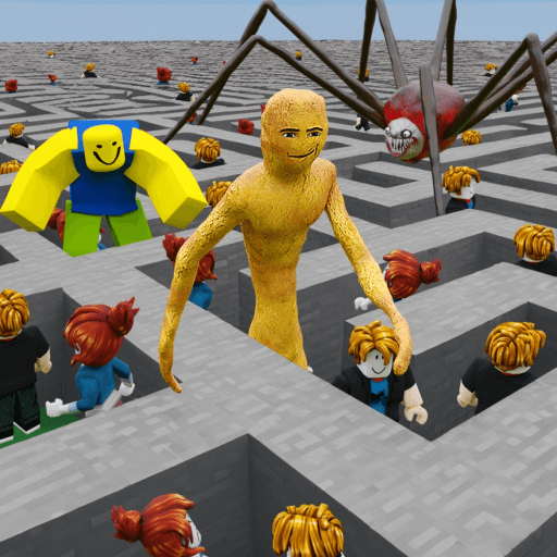 100 Players Impossible Maze Roblox gameplay screenshot
