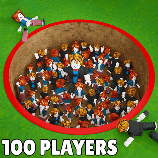 100 Players Hole Survive Roblox game stats
