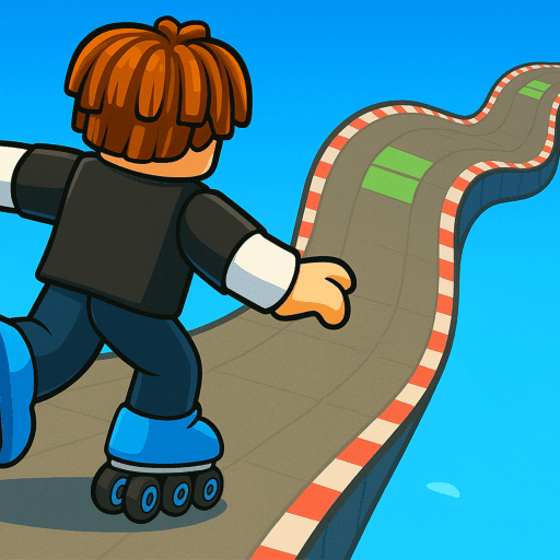 [W6] Obby But You're on Roller Skates Roblox game thumbnail
