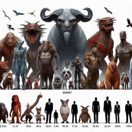 Animals & Monsters Size Comparison (New Update) Roblox gameplay screenshot