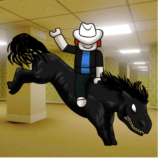 Bacon Ride Venom Horse Backrooms Roblox game thumbnail