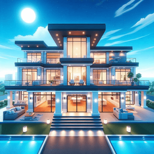 Luxury Mansion Tycoon 🌴 Roblox game thumbnail