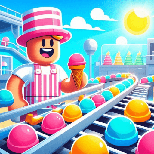 Icecream Factory Tycoon 🍦 Roblox gameplay screenshot