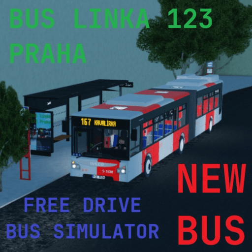 Bus linka 123 Praha simulator (FREE DRIVE) Roblox gameplay screenshot
