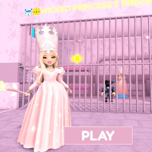 🏰👑WICKED PRINCESS'S PRISON RUN! (Obby)🏰👑  Roblox game thumbnail