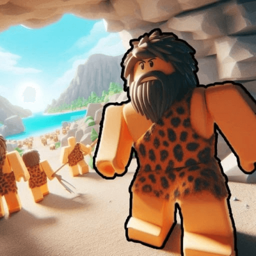 Unga Bunga Caveman Tycoon Roblox game thumbnail