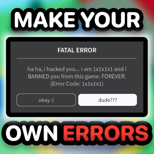 [BANS] Make an Error Roblox game thumbnail