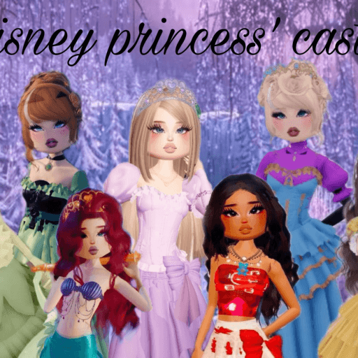 Disney princess' castle Roblox gameplay screenshot